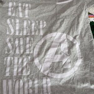 Marvel Gray T-Shirt with Red Logo